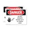 Signmission Do Not Operate Within 10 Ft. Of Power Lines Danger Sign, Plastic, 14in W x 10in L, 2PK OS-2PACK-DS-P-1014-L-1158 - alternate 1